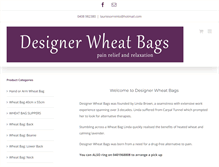 Tablet Screenshot of designerwheatbags.com.au